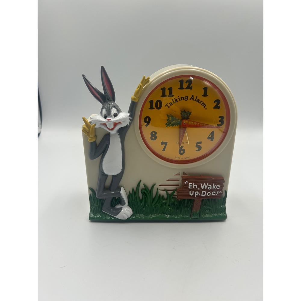 Vintage 1974 Bugs Bunny Talking Alarm Clock Looney Tunes Retro Decor- Part only